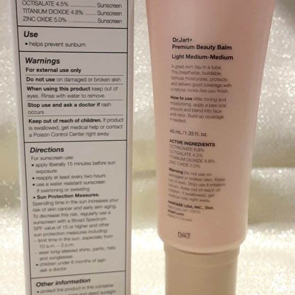 Dr. Jart+ BB Premium Beauty Balm SPF 40- Light Medium/Medium - Picture 5 of 5
